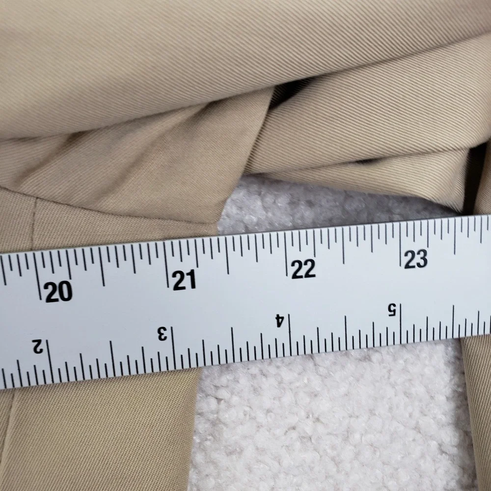 Ralph Lauren Cotton Twill 2-Button Blazer Sport Coat Mens 42L Tan Beige Office